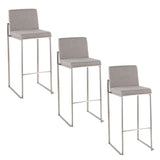 Fuji - High Back Upholstered Barstool Set