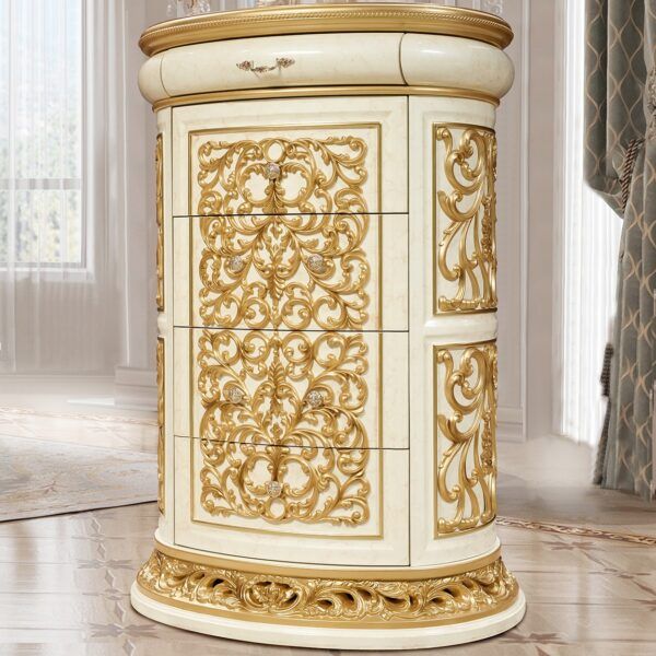 HD-903 - Chest - Ivory With Gold Highlights