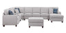 Eric - 9 Piece Upholstered Sectional With Ottoman