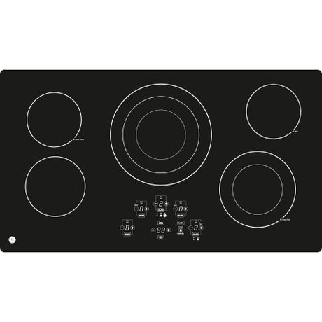 GE(R) 36" Built-In Touch Control Electric Cooktop - (JP5036DJBB)