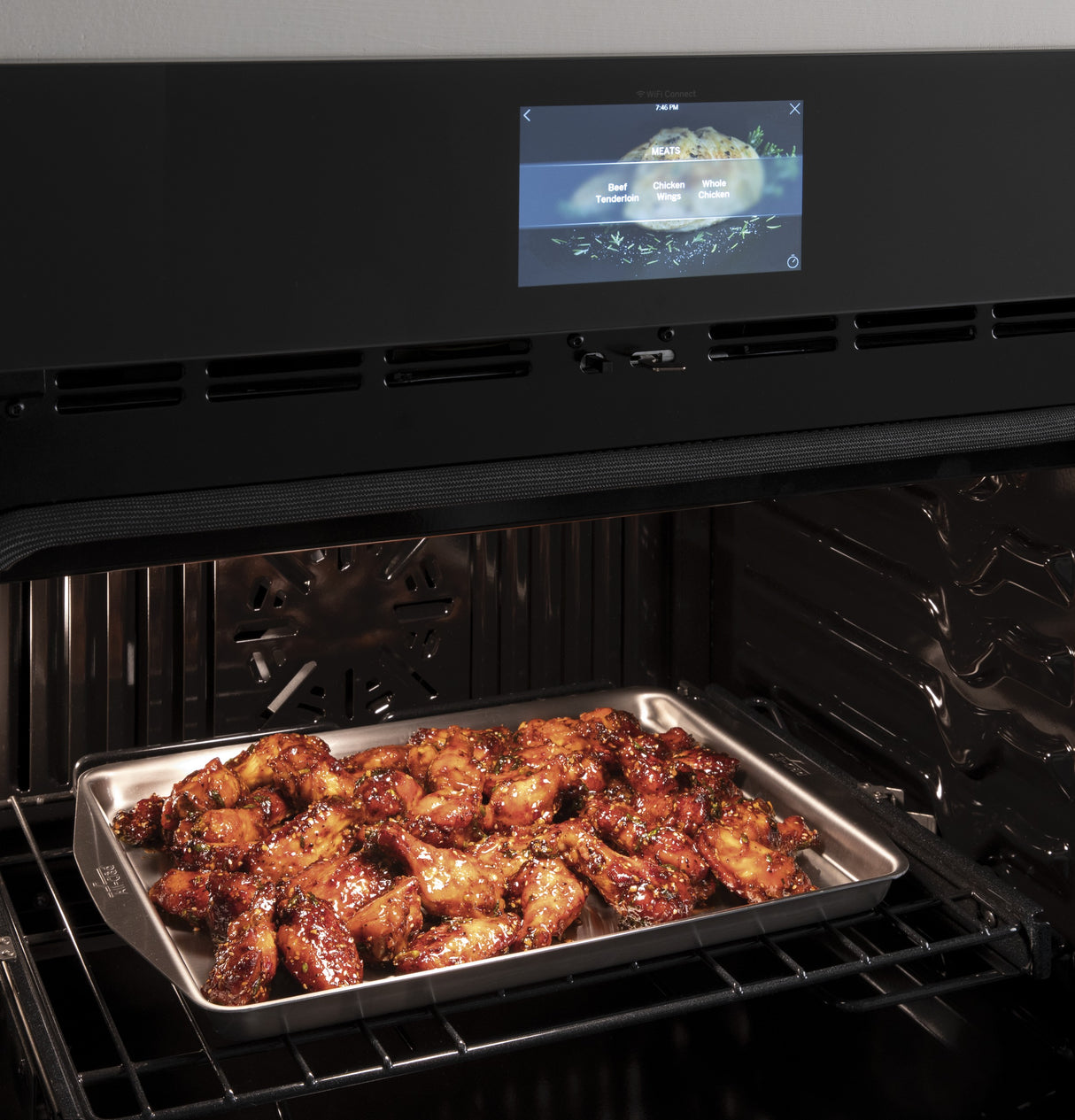 GE Profile(TM) 30" Smart Built-In Convection Single Wall Oven with In-Oven Camera and No Preheat Air Fry - (PTS9000BNTS)