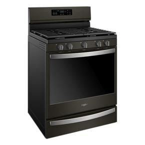 5.8 Cubic Feet Freestanding Gas Range With Frozen Bake Technology - Black Stainless Steel