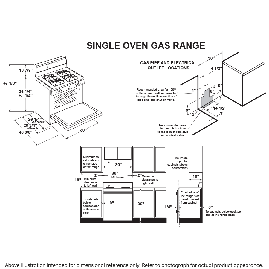 Hotpoint(R) 30" Free-Standing Standard Clean Gas Range - (RGBS400DMWW)