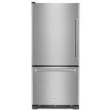 19 Cubic Feet 30" Width Full Depth Non Dispense Bottom Mount Refrigerator - Pearl Silver