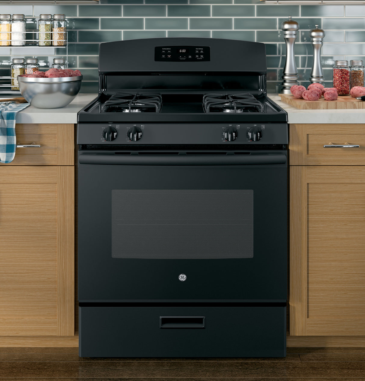 GE(R) 30" Free-Standing Gas Range - (JGBS60DEKBB)