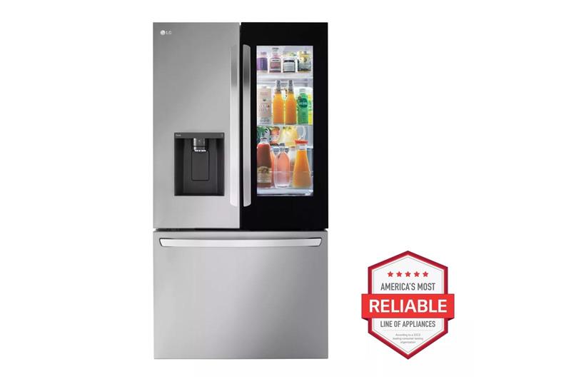 26 cu. ft. Smart InstaView(R) Counter-Depth MAX(TM) French Door Refrigerator - (LRFOC2606S)