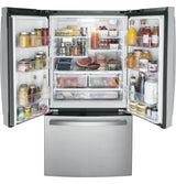 GE(R) ENERGY STAR(R) 27.0 Cu. Ft. Fingerprint Resistant French-Door Refrigerator - (GNE27JYMFS)