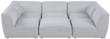 Miramar - Modular Sectional 6 Piece - Gray - Modern & Contemporary