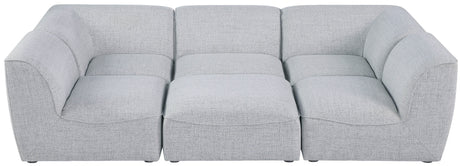 Miramar - Modular Sectional 6 Piece - Gray - Modern & Contemporary