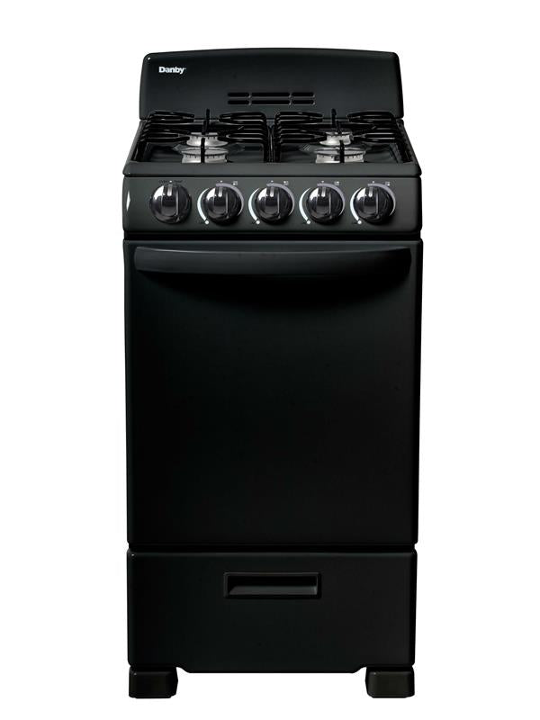 Danby 20" Wide Gas Range in Black - (DR202BGLP)