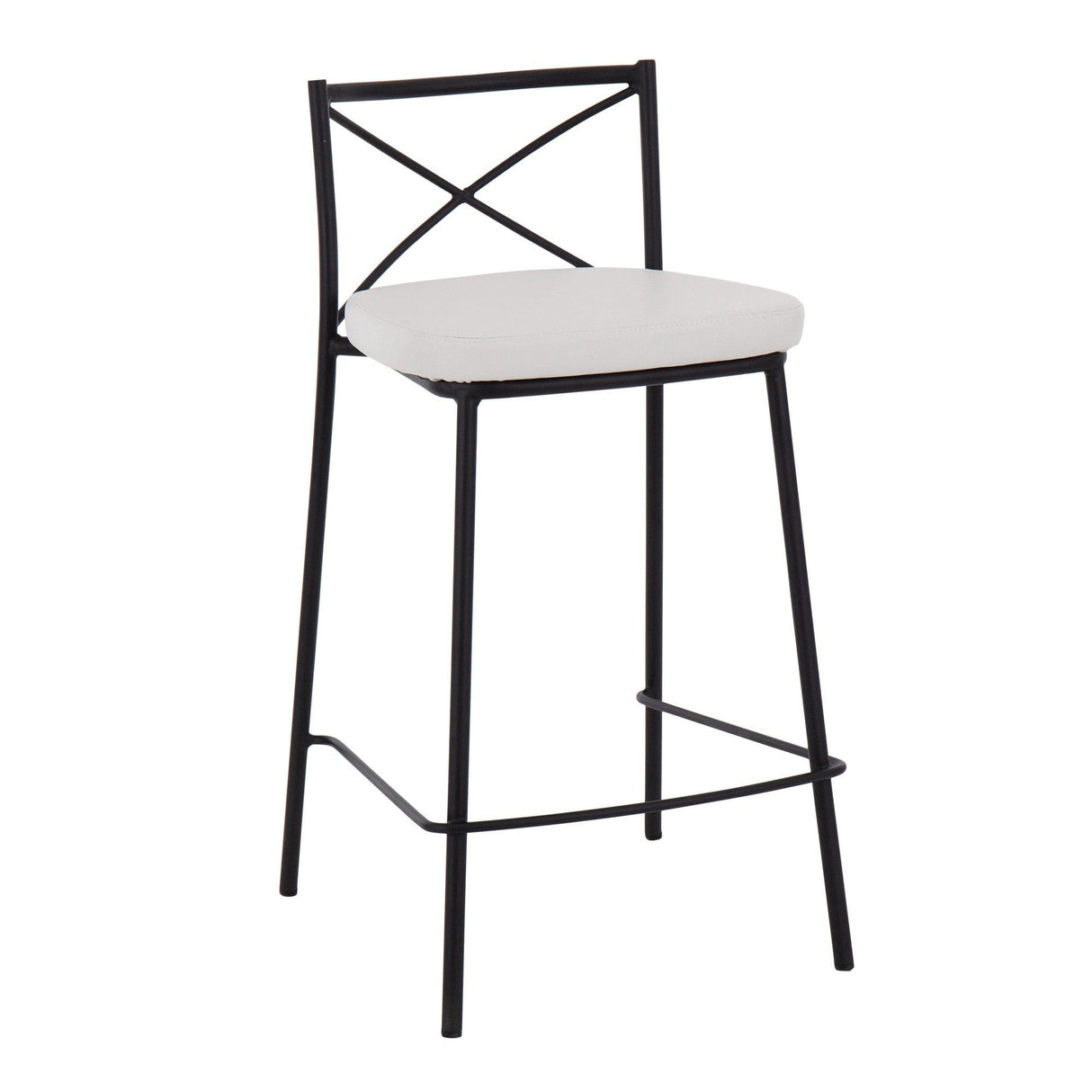 Modern Charlotte - 25" Fixed-Height Counter Stool (Set of 2)