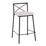 Modern Charlotte - 25" Fixed-Height Counter Stool (Set of 2)