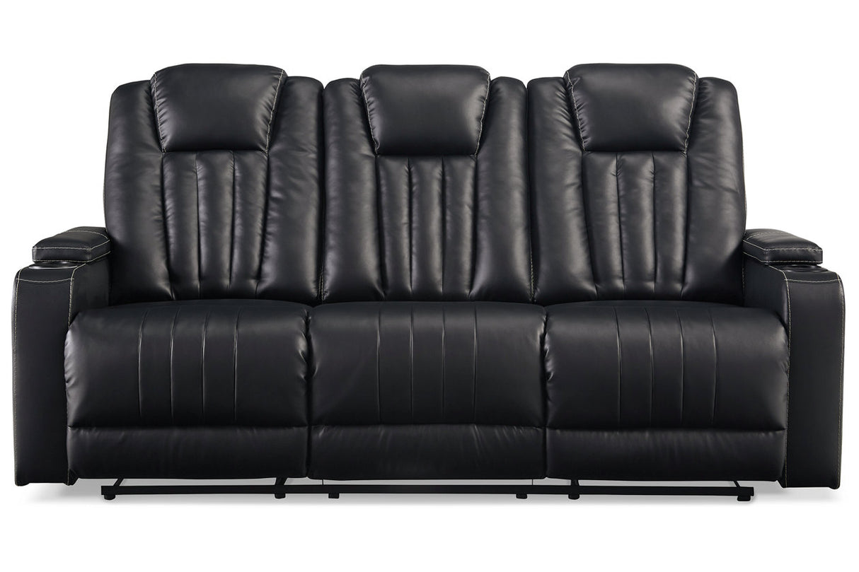 Center Point Reclining Sofa With Drop Down Table - (2400489)