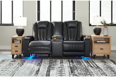 Center Point Reclining Loveseat With Console - (2400494)