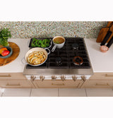 Caf(eback)(TM) 36" Commercial-Style Gas Rangetop with 6 Burners (Natural Gas) - (CGU366P4TW2)