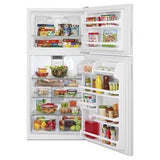 30" Wide Top Freezer Refrigerator With PowerCold Feature - 18 Cubic Feet - White