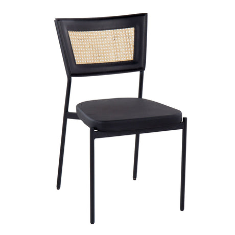 Tania - Rattan Dining Chair (Set of 2) - Black