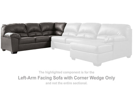 Aberton Left-arm Facing Sofa With Corner Wedge - (2560148)