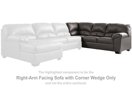 Aberton Right-arm Facing Sofa With Corner Wedge - (2560149)
