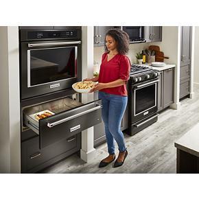 27" Single Wall Oven With Even-Heat True Convection - Black