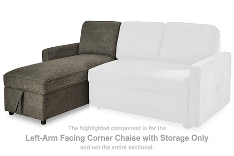 Kerle Left-arm Facing Corner Chaise With Storage - (2650516)