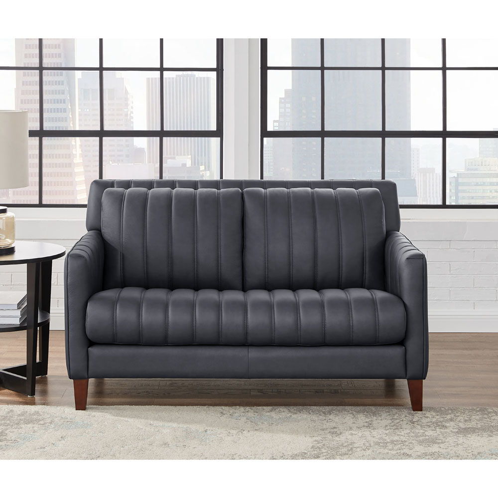 Ennis - Leather Loveseat