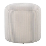 Round - Pouf - White