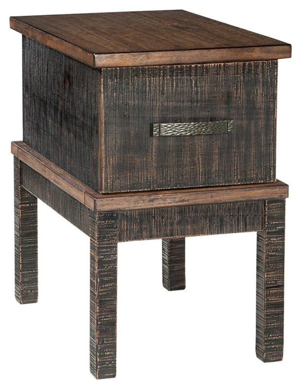 Stanah Chairside End Table With Usb Ports & Outlets - (T8927)