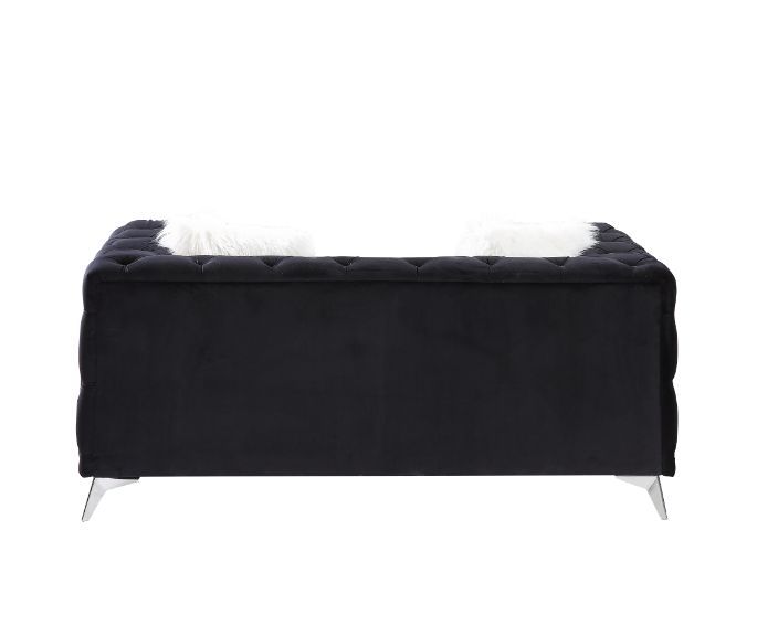 Phifina - Loveseat - Black Velvet