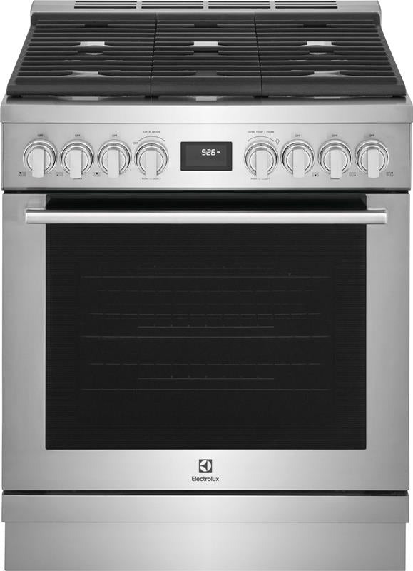 30" Front Control Freestanding Gas Range - (ECFG3068A)