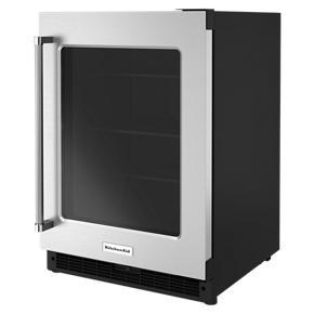 24" Undercounter Refrigerator With Glass Door