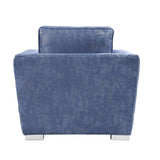 Emilia - Chair - 2-Tone Blue Fabric