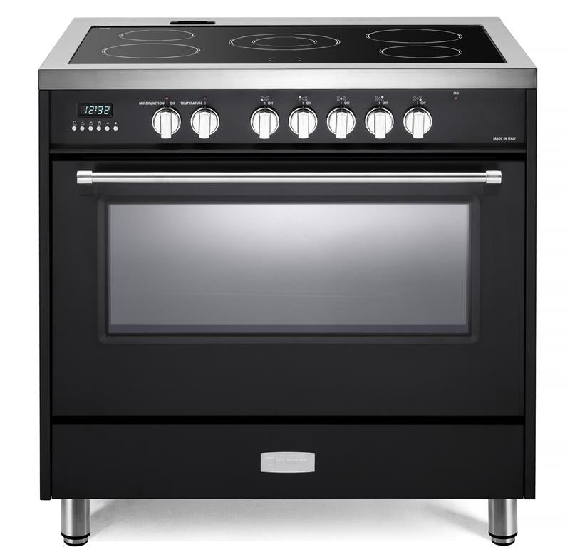 Designer 36" Electric Glass Top Range - Matte Black - (VDFSEE365E)