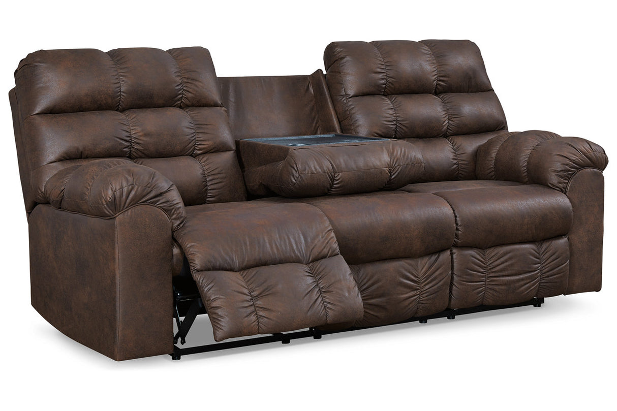 Derwin Reclining Sofa With Drop Down Table - (2840189)