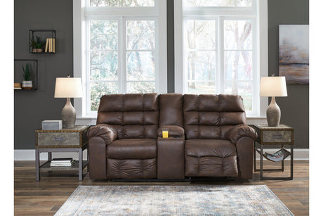 Derwin Reclining Loveseat With Console - (2840194)