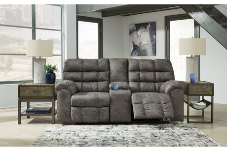Derwin Reclining Loveseat With Console - (2840294)