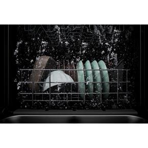 55 dBA Quiet Dishwasher With Boost Cycle And Pocket Handle - Black