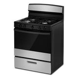 Amana 30" Gas Range With Easy-Clean Glass Door - Stainless Steel