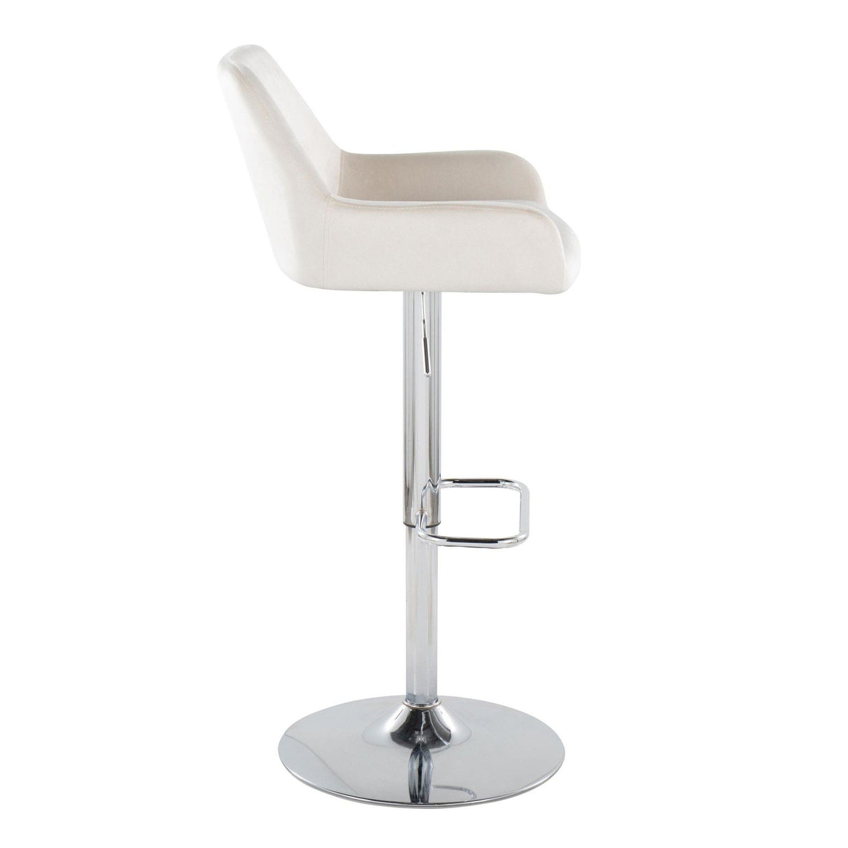 Daniella - Adjustable Barstool (Set of 2) - White