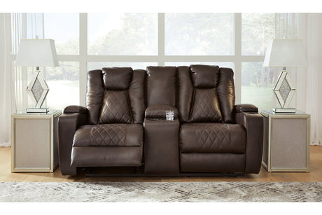 Mancin Reclining Loveseat With Console - (2970394)
