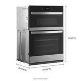 43 Cubic Feet Wall Oven Microwave Combo With Air Fry - Gray