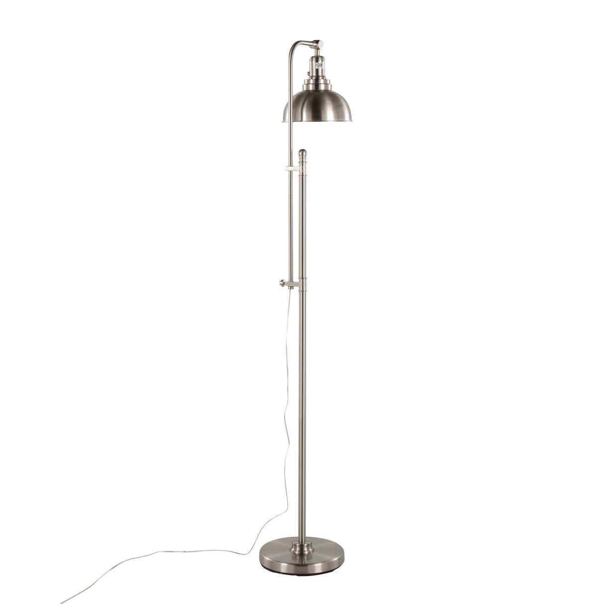 Emery - Industrial Floor Lamp - Nickel