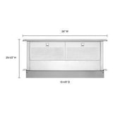 36" Retractable Downdraft System With Interior Blower Motor