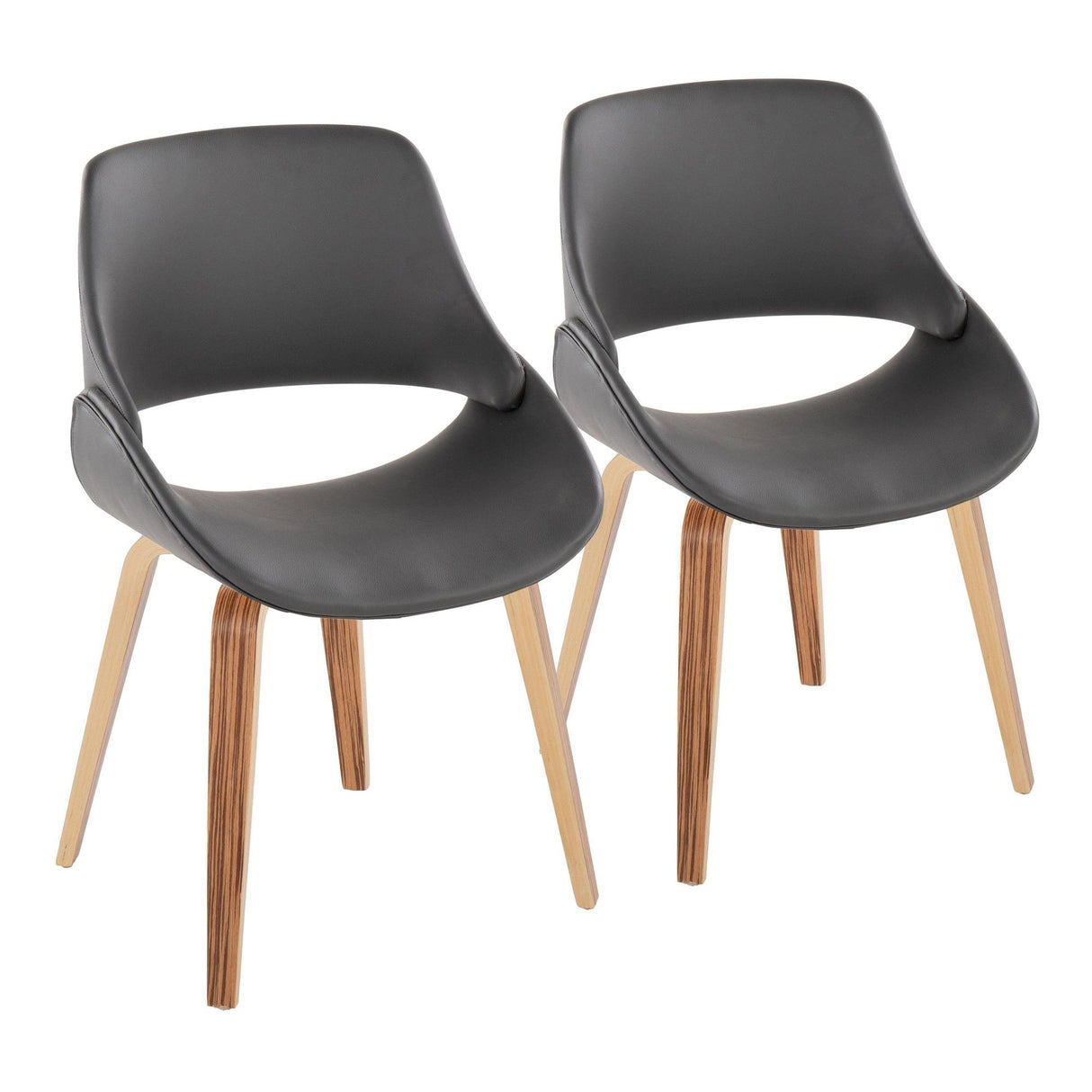 Fabrico - Chair (Set of 2) - Light Brown Legs