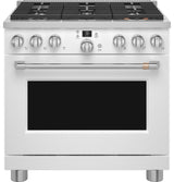 Caf(eback)(TM) 36" Smart Dual-Fuel Commercial-Style Range with 6 Burners (Natural Gas) - (C2Y366P4TW2)