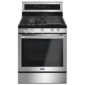 30" Wide Gas Range With True Convection And Power Preheat - 5.8 Cubic Feet