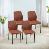 Dining Chairs Living Room Chair Modern Kitchen Armless Side Chair With Metal Legs