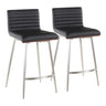 Mason - Contemporary Swivel Counter Stool (Set of 2)