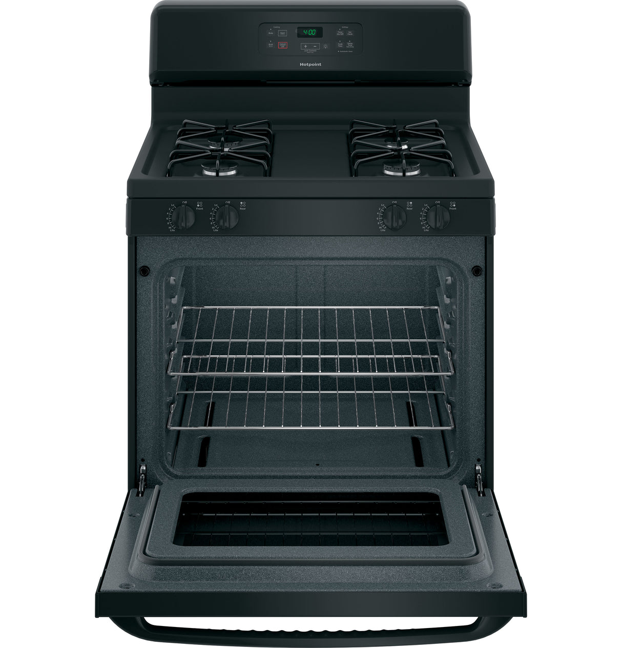 Hotpoint(R) 30" Free-Standing Standard Clean Gas Range - (RGBS400DMBB)