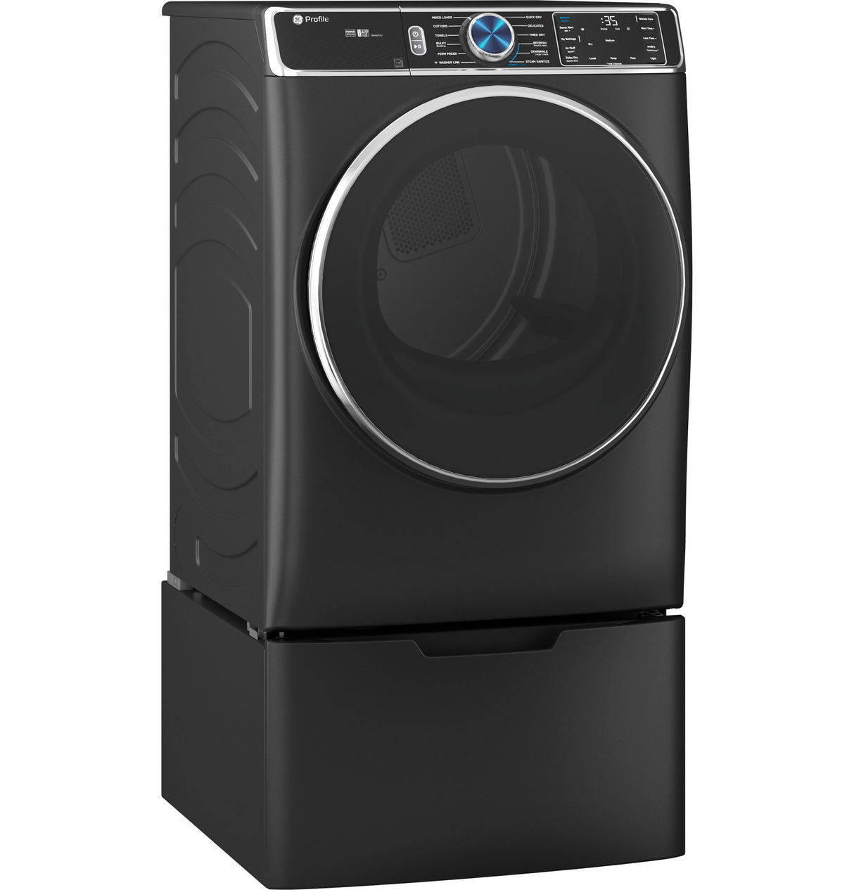 GE Profile(TM) ENERGY STAR(R) 7.8 cu. ft. Capacity Smart Front Load Electric Dryer with Steam and Sanitize Cycle - (PFD95ESPTDS)